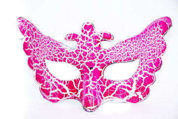 carnival mask on white background