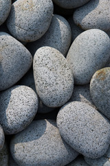 Pebble texture on the beach.
