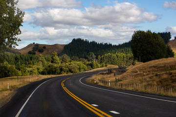 Road-trip to New Zealand with a beautiful mountains view, February
