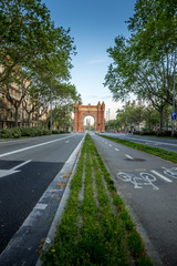 Arch of Triumph in the city of Barcelona