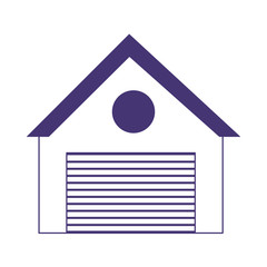 warehouse delivery logistic cargo isolated icon desing line style