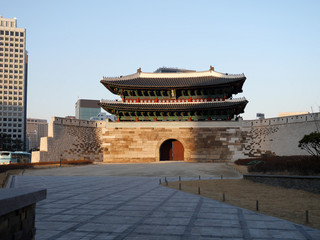 Obraz premium Sungnyemun Gate in Gangwon-do, South Korea. Sungnyemun is the National Treasure No. 1 cultural asset. 