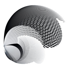 Abstract halftone lines background, geometric dynamic pattern, vector modern design texture.