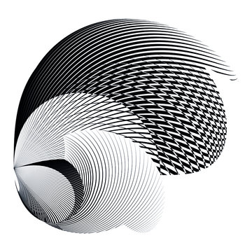 recommend clip art: Abstract halftone lines background, geometric dynamic pattern, vector modern design texture.
