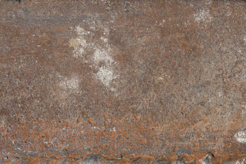  rusty metal background in grunge style. Old metal texture. Top view. Mock up.
