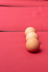 line of eggs