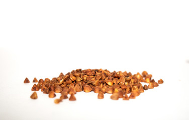 buckwheat isolated in white