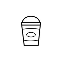 coffee cap icon vector design template