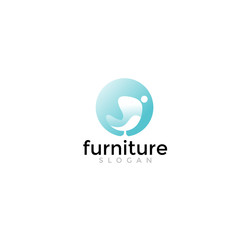 luxury furniture, interior, decoration logo template design