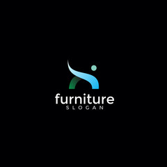 Obraz premium luxury furniture, interior, decoration logo template design