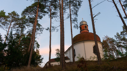 Kościół w miejscowości Wiele © Dawid