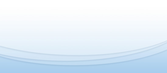 水色系のグラデーションと曲線で構成された背景素材