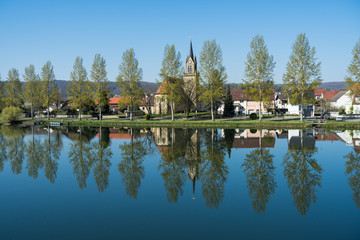 Fototapeta na wymiar Haßmersheim am Neckar