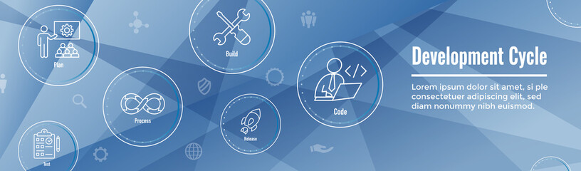 Development Operations & Life Cycle - DevOps Icon