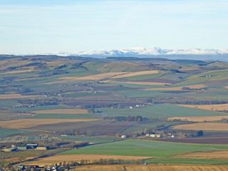 Fototapeta na wymiar Mountains of Scotland in winter 