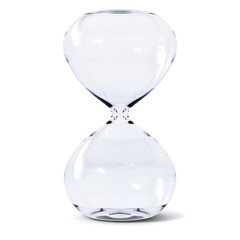 Empty hour glass or sand watch