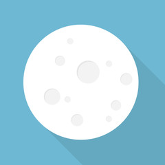full moon icon- vector illustration