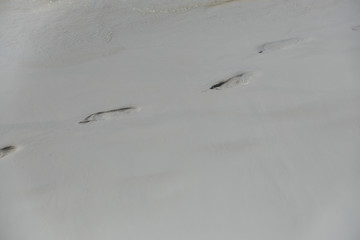 White and beautiful sand on sea beach