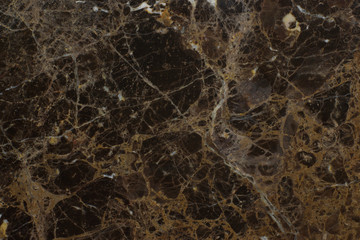 Plakat The texture of natural brown marble is called Emperador Dark