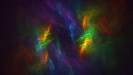 Obraz na płótnie Canvas 3D rendering abstract fractal light background