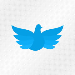 Dove, a symbol of peace and purity. The biblical symbol of the Holy Spirit.