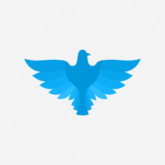 Dove, a symbol of peace and purity. The biblical symbol of the Holy Spirit.