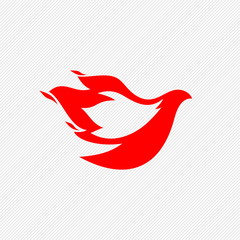 Dove, a symbol of peace and purity. The biblical symbol of the Holy Spirit.