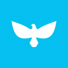 Dove, a symbol of peace and purity. The biblical symbol of the Holy Spirit.
