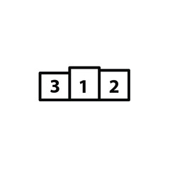 Obraz premium winners icon Podium icon - vector