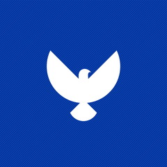 Dove, a symbol of peace and purity. The biblical symbol of the Holy Spirit.