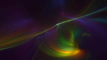 3D rendering abstract fractal light background