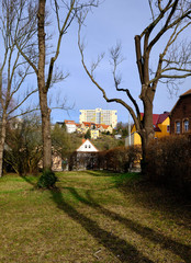 Ortsansicht von Rasberg einem Ortsteil der Stadt Zeitz, Burgenlandkreis, Sachsen-Anhalt, Deutschland
