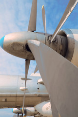 jet engine and propeller