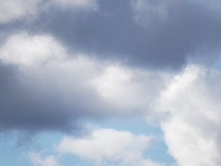 Fototapeta premium Beautiful cloudy sky before the rain. Clouds close up.