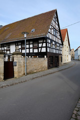 Ortsansicht von Rasberg einem Ortsteil der Stadt Zeitz, Burgenlandkreis, Sachsen-Anhalt, Deutschland