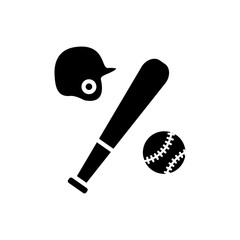 baseball ball bat and helmet