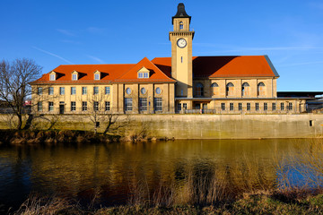 Bahnhof der Stadt Zeitz, Burgenlandkreis, Sachsen-Anhalt, Deutschland