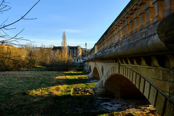 Auebrücke in der Stadt Zeitz, Burgenlandkreis, Sachsen-Anhalt, Deutschland