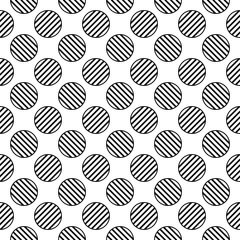 Circled diagonal stripes pattern