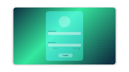 simple Login Page Template Design For Website, Mobile, Computer, Application etc. Username and password for login. Interface login. Data for authorization.