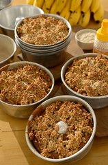 Bolo de banana, aveia e mel