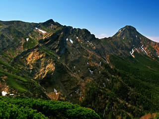 八ヶ岳連峰の稜線(赤岳･横岳)