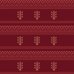 Seamless geometric ornamental vector pattern with dots design. Abstract background motif ulos. creative design cloth pattern. tribal ethnic flat design. Fabric print