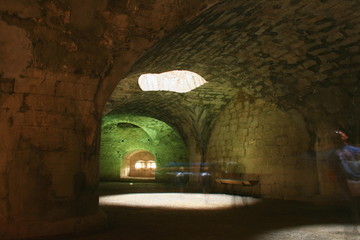 Lichtschacht in der Kasematte des Munot Schaffhausen