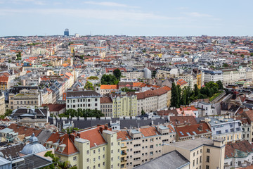 Fototapeta na wymiar Panoramic View of Vienna, Austria