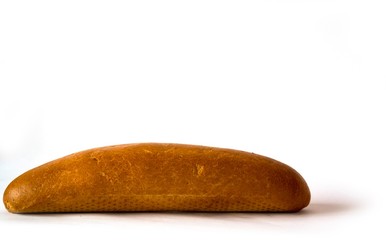 Long loaf on an isolated background.