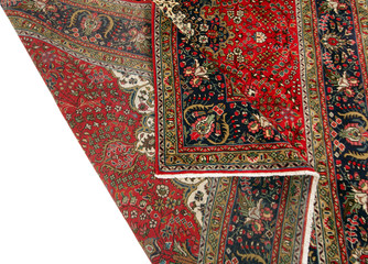 Old and modern Persian Colourful Arabesque and handmade carpet, rug gelim, patchwork, and Gabbeh...