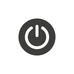 Power button icon on white background