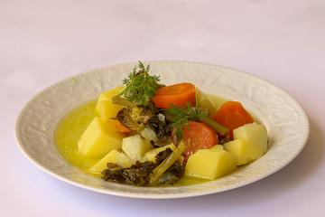 Turkish style celery dish / Apium graveolens dish
