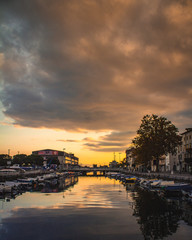 Fototapeta premium Rijeka River Sunset